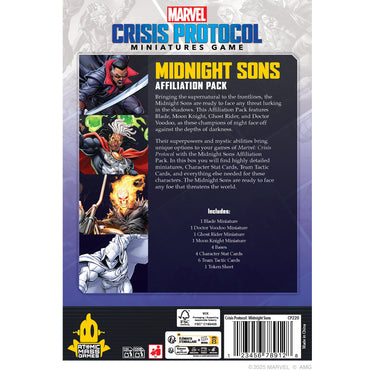 Marvel Crisis Protocol: Hero Midnight Sons Affiliation Pack