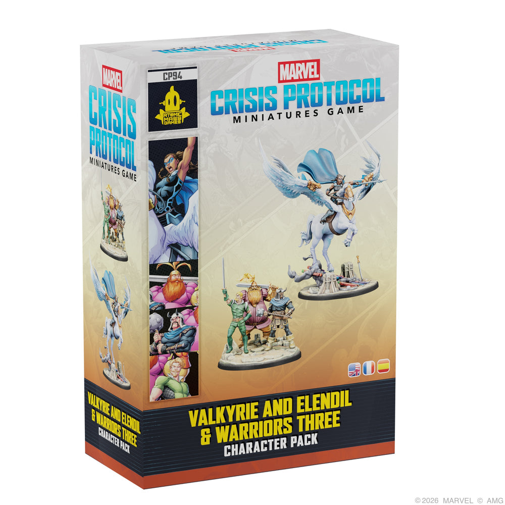 Marvel Crisis Protocol: Hero Valkyrie on Elendil & Warriors Three