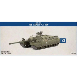 Clash of Steel: American - T28 Assault Tank Platoon (x3 Plastic)