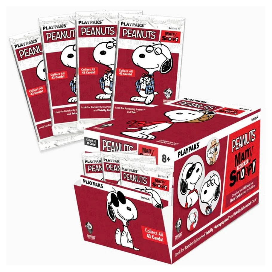 Peanuts Playpaks: Gravity Feed Display- Many Faces of Snoopy (24 Packs)