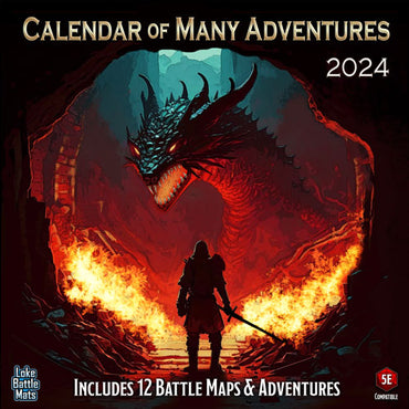 Dungeons & Dragons Loke: Calendar of Many Adventures 2024