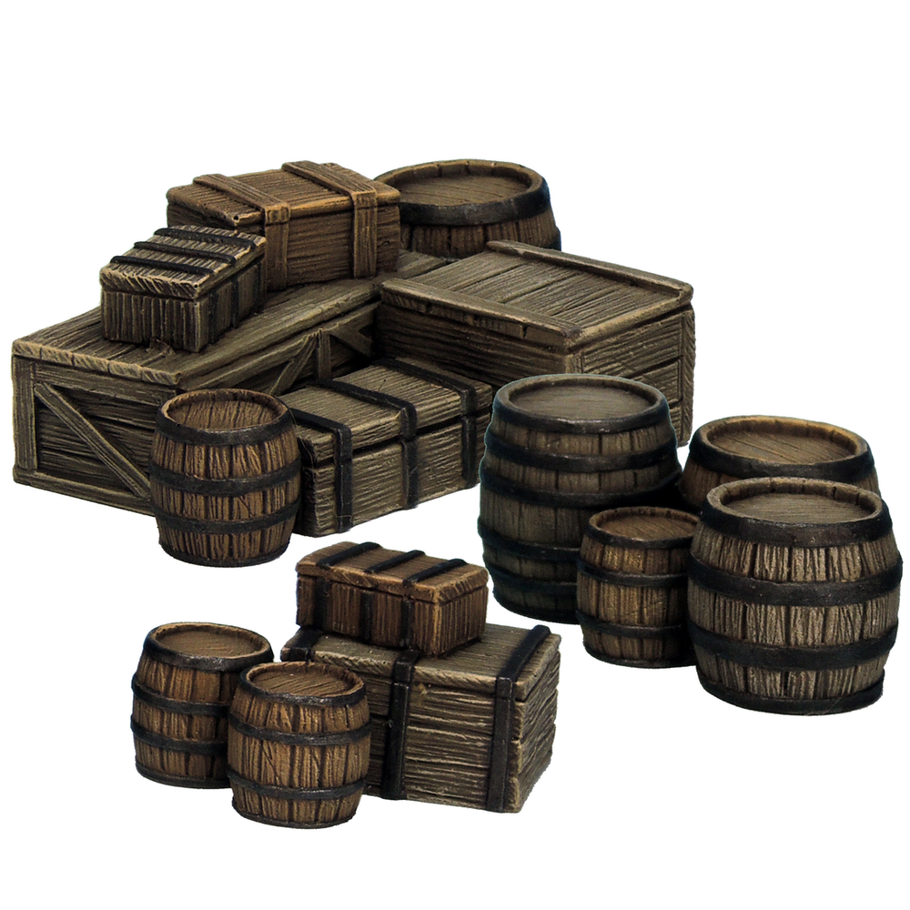Mini Terrain Crooked: Cask & Crate Stacks