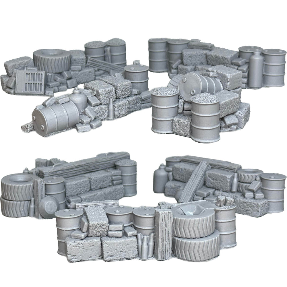 Mini Terrain Crooked: Cinder block Barricades