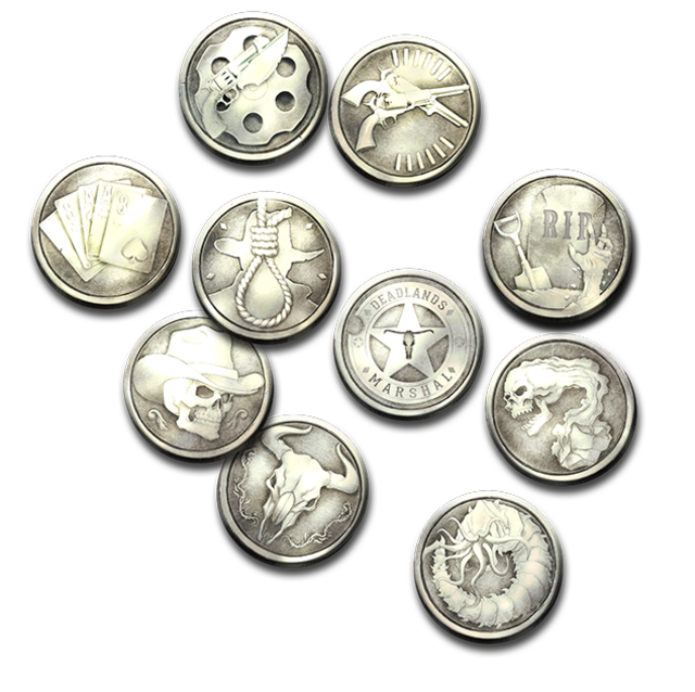 Deadlands the Weird West: Anniversary Conviction Token Set