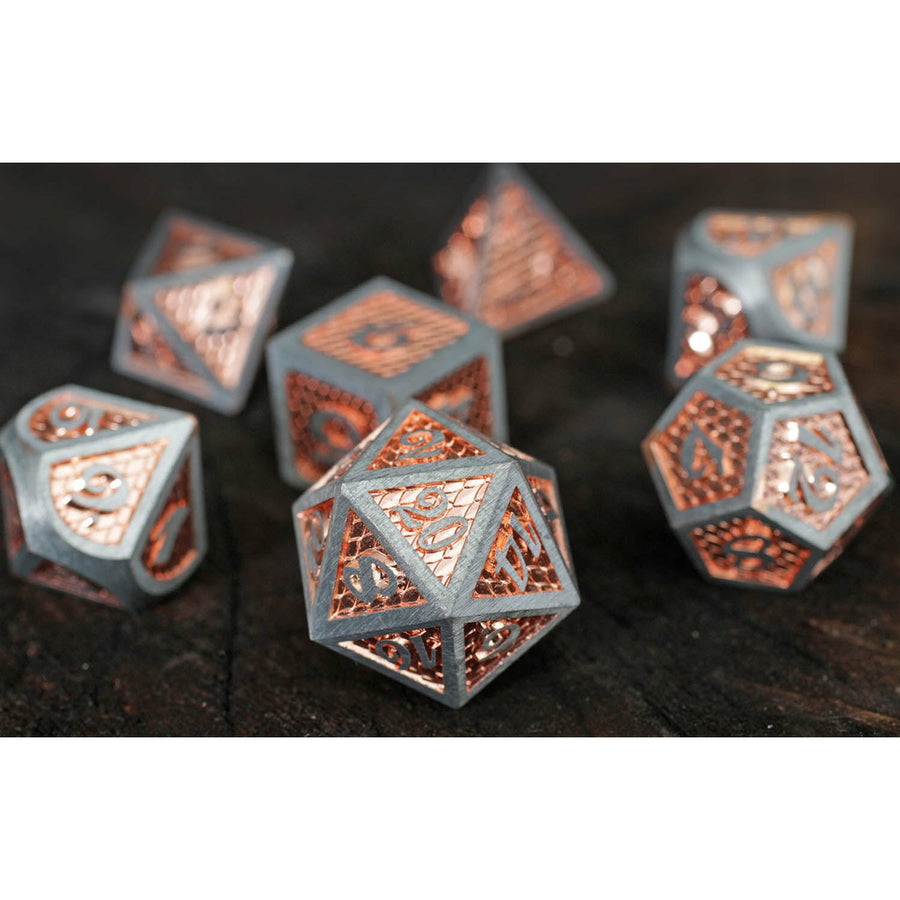 Dice Forged: Poly 7 set Dragon & Scales