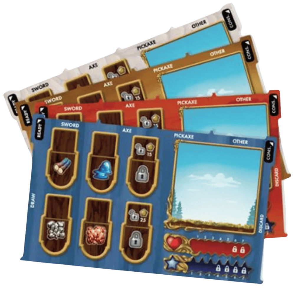 Terraria The Board Game: Deluxe Player Mat Pack