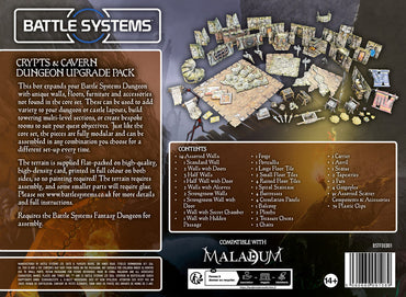 Terrain Battle Systems: Fantasy Dungeon Crypts and Caverns Dungeon Upgrade Pack