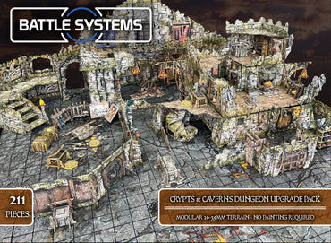 Terrain Battle Systems: Fantasy Dungeon Crypts and Caverns Dungeon Upgrade Pack