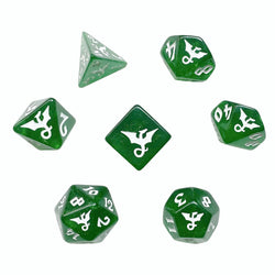 Dice Black Oak: Poly 7 Set Glitter Dragon