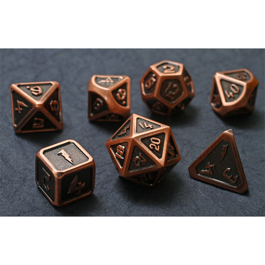 Dice Forged: Poly 7 set Framed