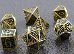 Dice Forged: Poly 7 set Metal Deco