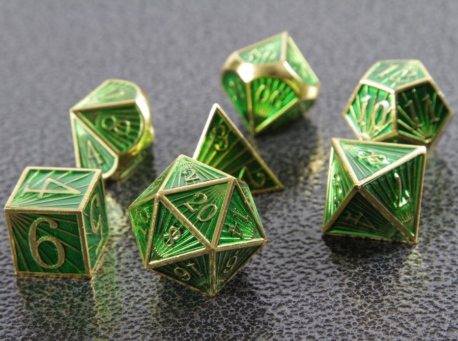 Dice Forged: Poly 7 set Metal Deco