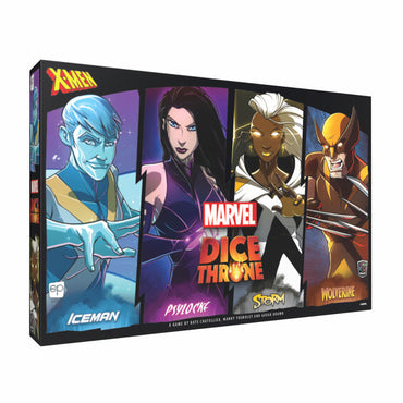 Dice Throne Marvel: X-Men Box 1 Fighters (Iceman, Psylocke, Storm, and Wolverine)