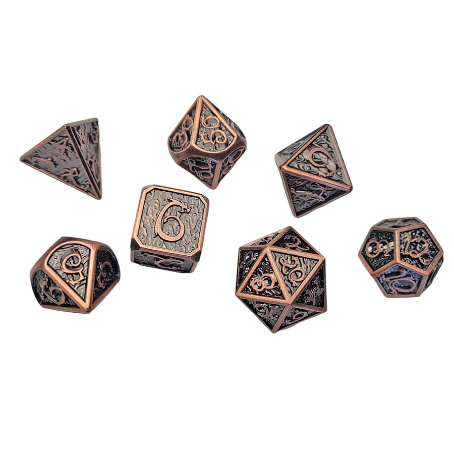 Dice Forged: Poly 7 set Dragon & Scales