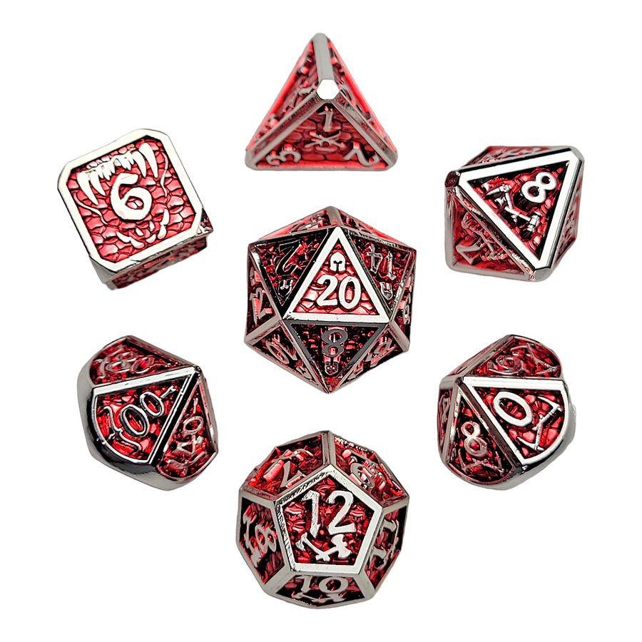 Dice Forged: Poly 7 set Dragon & Scales