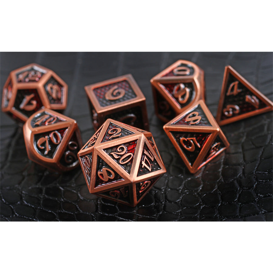 Dice Forged: Poly 7 set Dragon & Scales