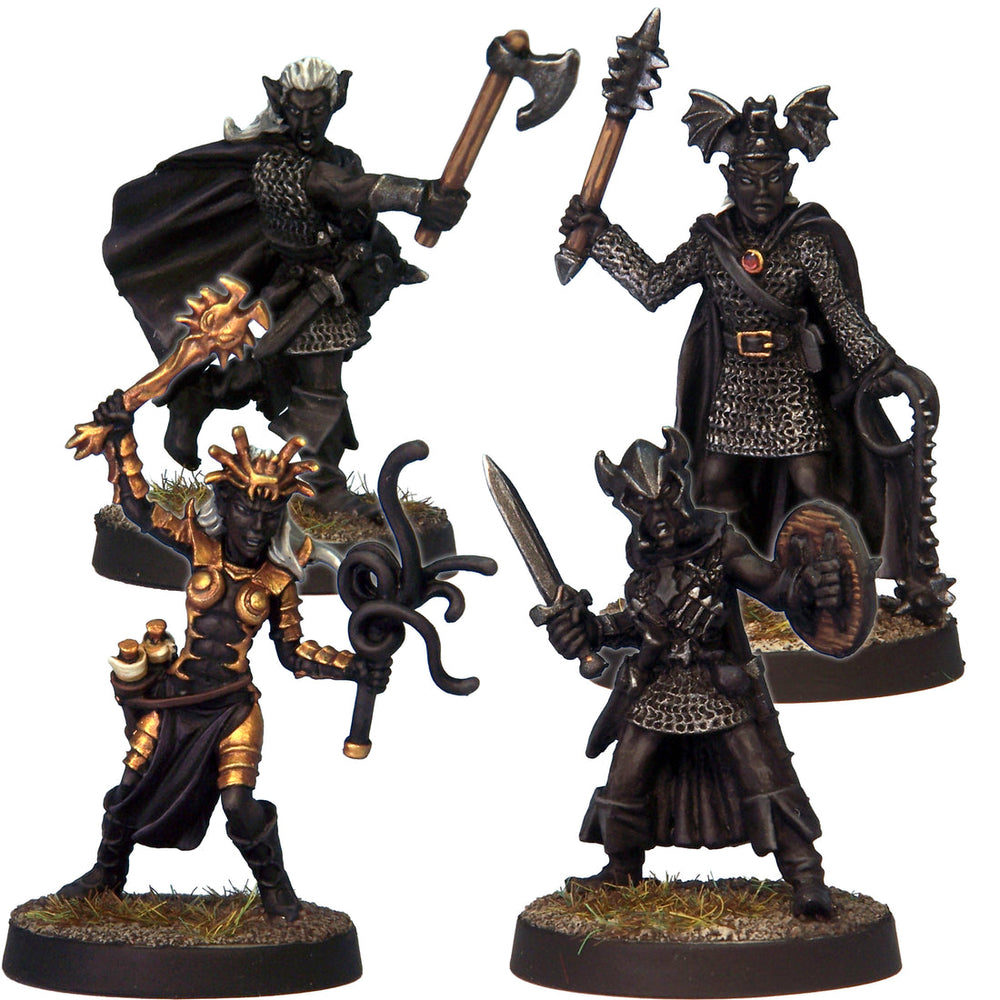 Mini Crooked Fantasy: Drow Warriors 1 (4)