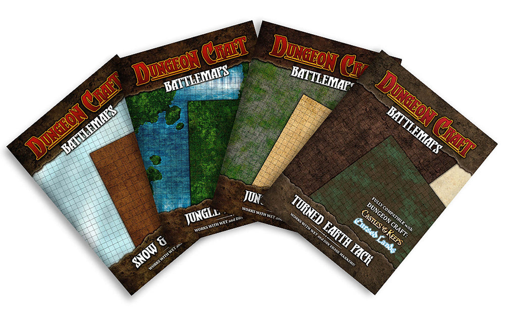 Dungeon Craft Battle Map: Lost World 4-Map Pack