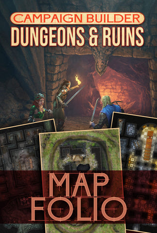 Dungeons & Dragons Kobold: Campaign Builder - Dungeons and Ruins Map Folio