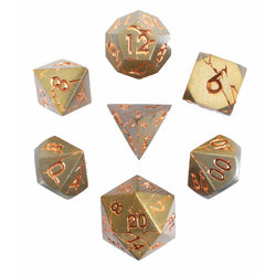 Dice Forged: Poly 7 set Metal Cracked