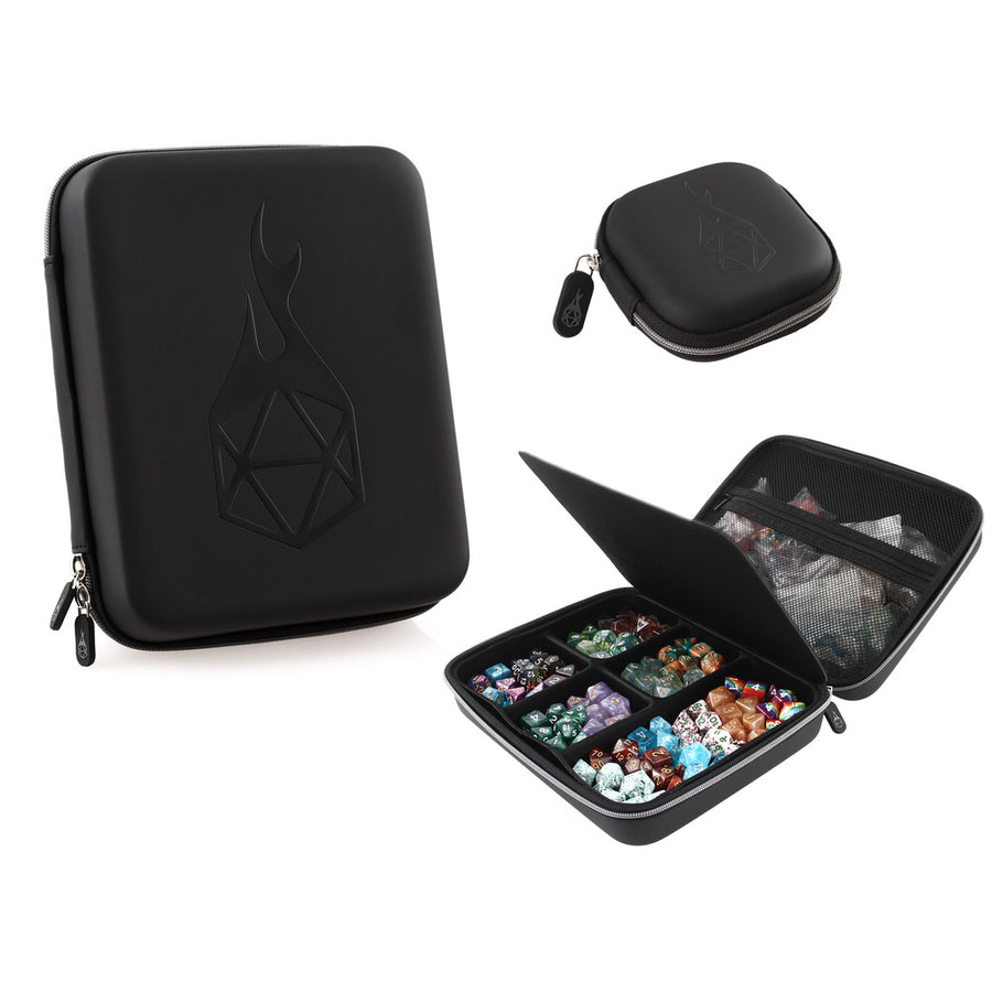 Dice Accessory Forged: Dice Box and Dice Tray with Removable Dice Holder - Holds up to 300 Metal or Plastic Polyhedral Dice