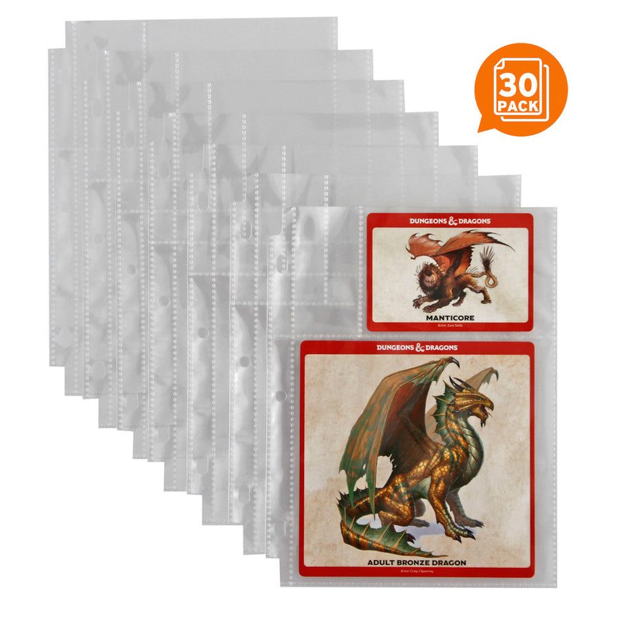 D&D Card Book Forged: Epic Monster Card Pages, 30 Page Pack