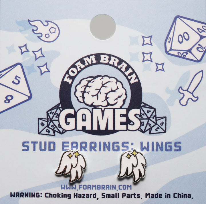 Earrings Foam Brain Games: Stud Wings