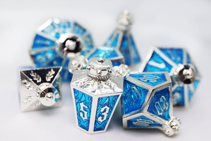 Dice Foam Brain Games: Poly 7-Set Metal