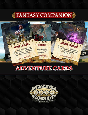 Savage Worlds: Fantasy Adventure Deck Cards