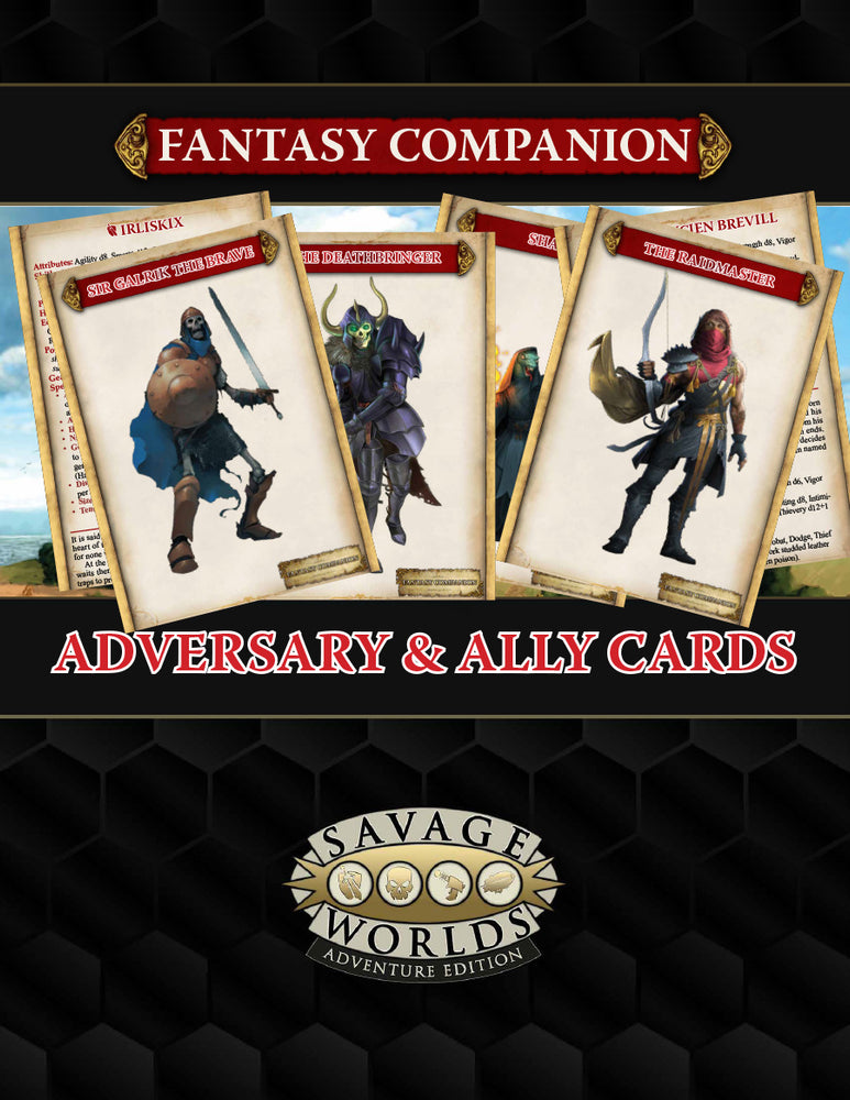 Savage Worlds: Fantasy Ally & Adversary Cards