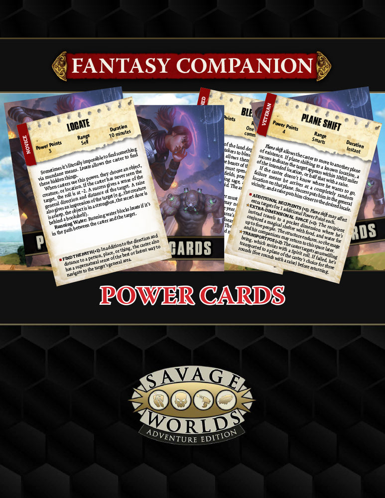 Savage Worlds: Fantasy Power Cards