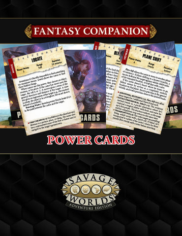 Savage Worlds: Fantasy Power Cards