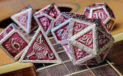 Dice Forged: Poly 7 set Metal Banded