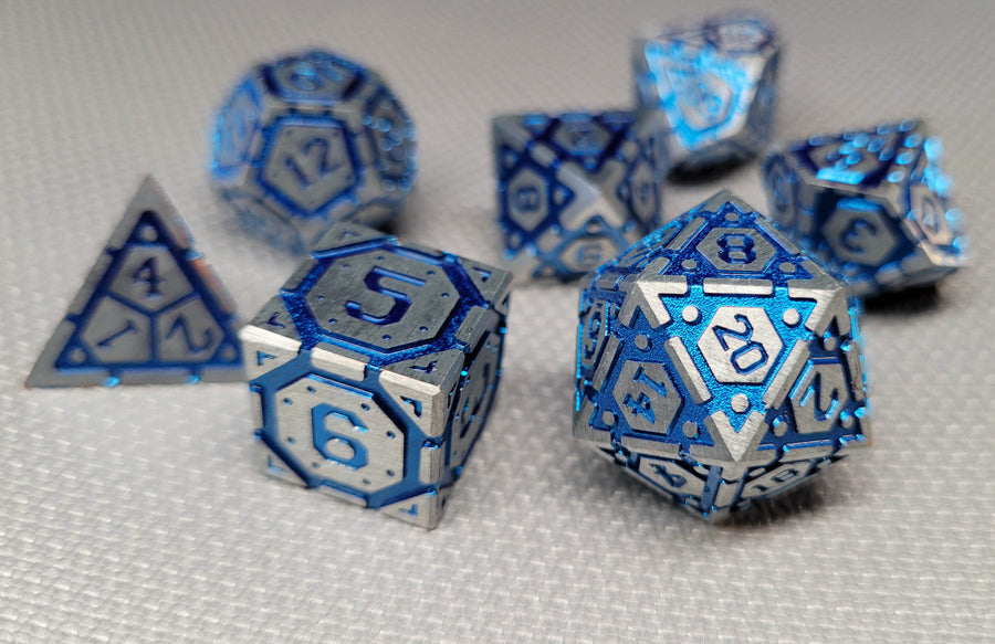 Dice Forged: Poly 7 set Futuristic