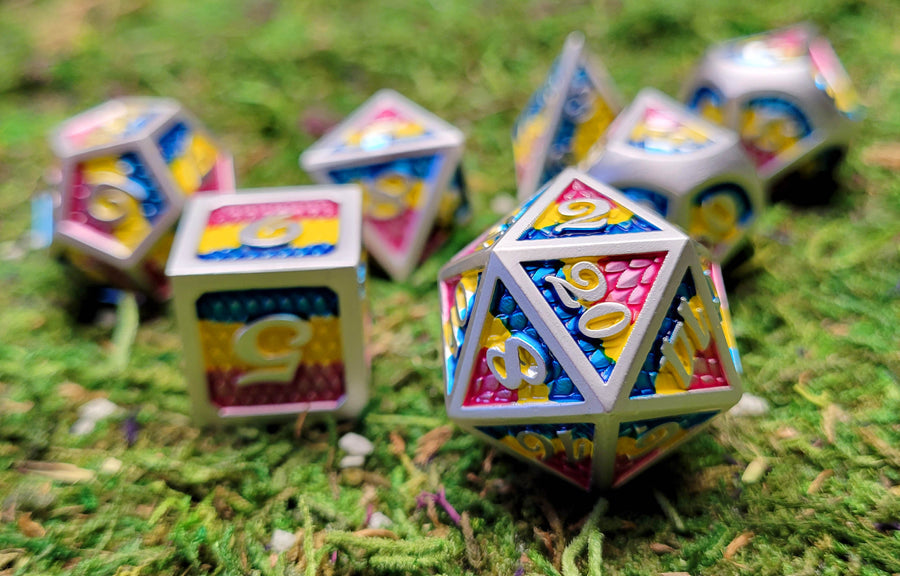 Dice Forged: Poly 7 set Dragon & Scales