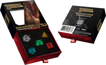Dice FanRoll: Poly 5-Set: D&D 50th Anniversary: Modern Holmes Inspired