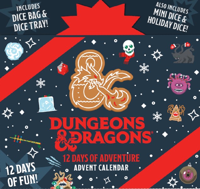 D&D 12 Dice of Adventure Advent Calendar
