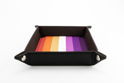 Dice Tray Fanroll: Pride Velvet Folding Tray
