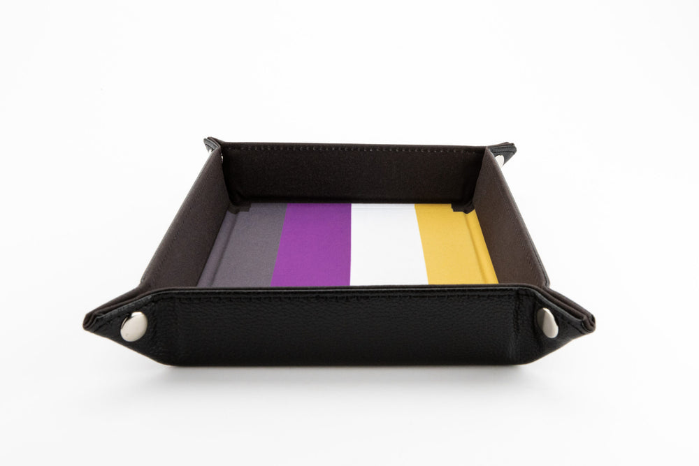 Dice Tray Fanroll: Pride Velvet Folding Tray