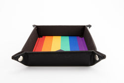 Dice Tray Fanroll: Pride Velvet Folding Tray