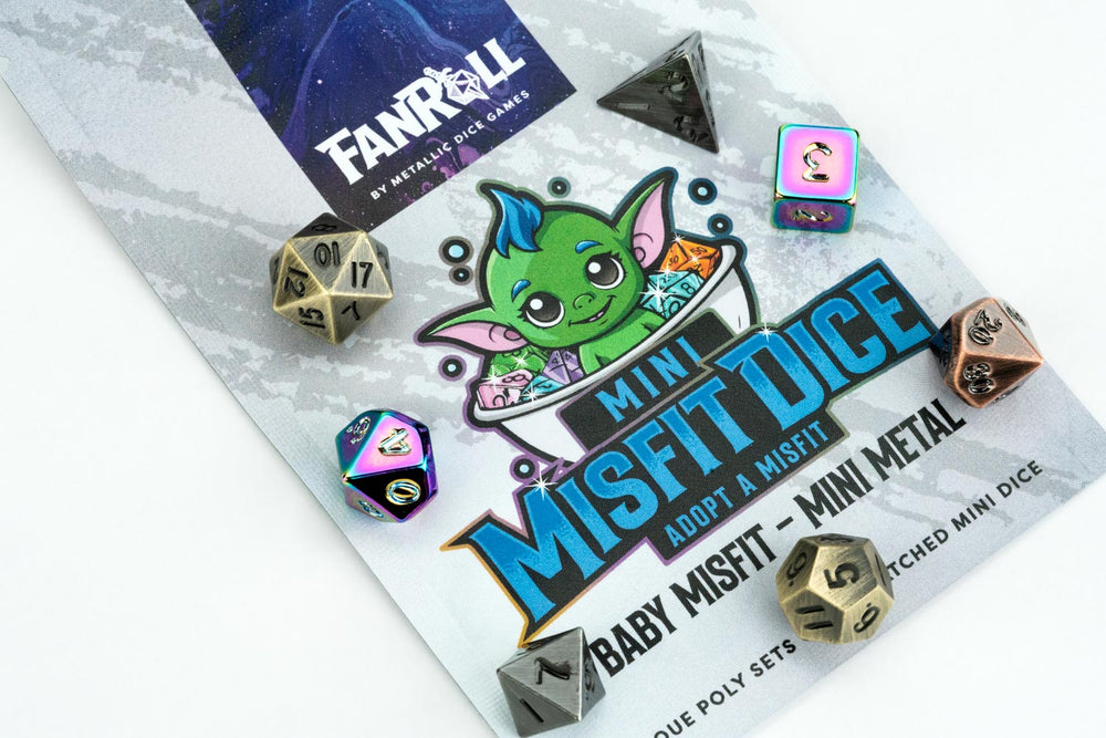 Dice Fanroll: Mystery Misfit Polyhedral Dice Set