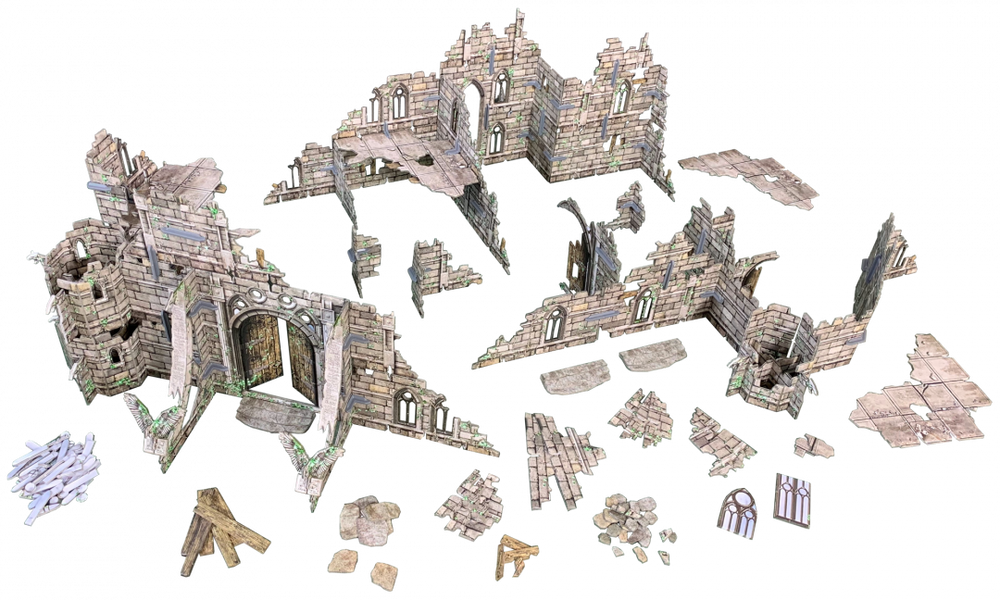 Terrain Battle Systems: Fantasy Ruined Monastery