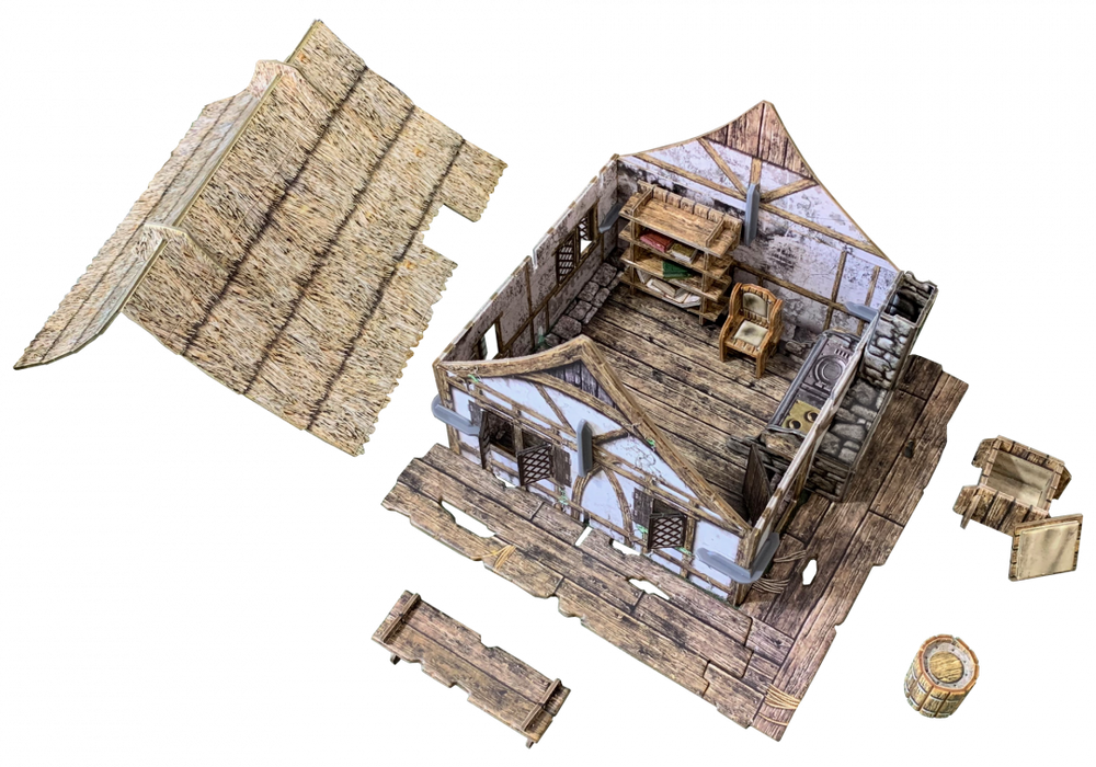 Terrain Battle Systems: Fantasy Thatched Cottage