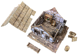 Terrain Battle Systems: Fantasy Thatched Cottage