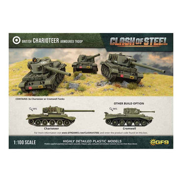 Clash of Steel: British - Charioteer Medium Tank Troop (x3 Plastic)