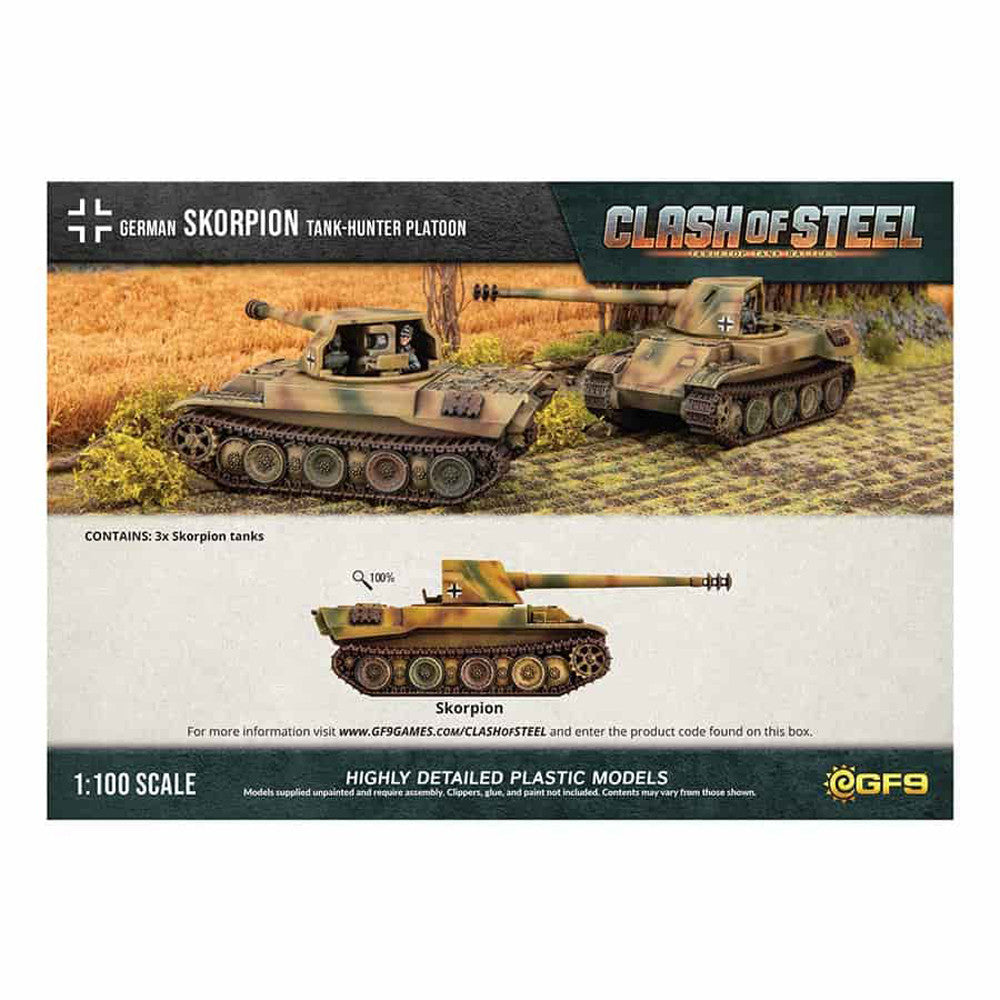 Clash of Steel: German - Skorpion G Tank-hunter Platoon (x3 Plastic)