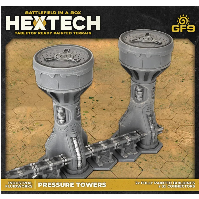Battletech Hextech: Industrial Fluidworks- Pressure Tower (x2)
