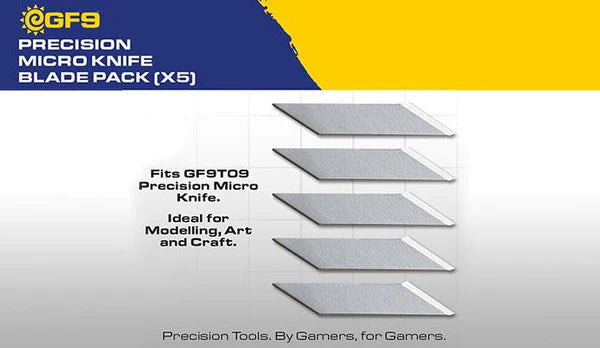 Mini Tool GF9: Precision Micro Knife Blade Pack (5)