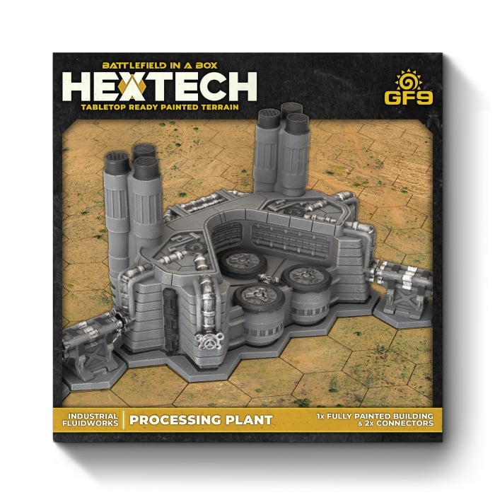 Battletech Hextech: Industrial Fluidworks- Processing Plant (x1)