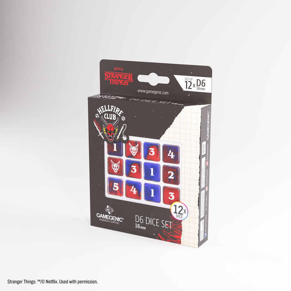 Dice GameGen!c: d6 Dice Set Stranger Things: Hellfire Club